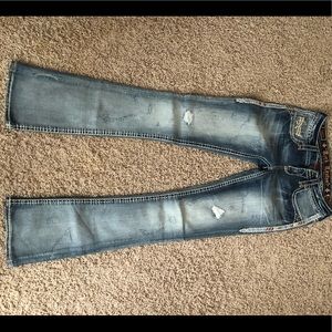 Light wash Rock Revival jeans